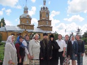 Перед храмом священномученика Харалампия. 